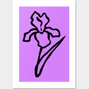 Iris Line Art Posters and Art